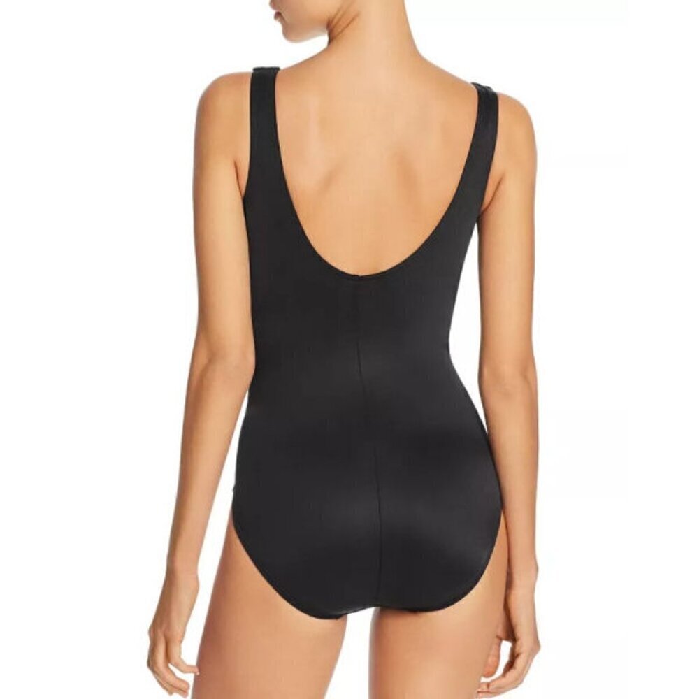Miraclesuit It's a Wrap Swimsuit Size 16 One Piece Cabana Chic Ruched Slimming - Picture 7 of 10